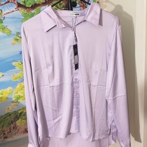 Fashion Nova Light Purple Blouse